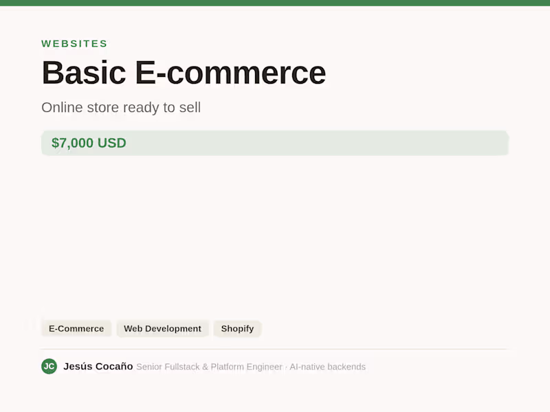 Cover image for Basic E-commerce