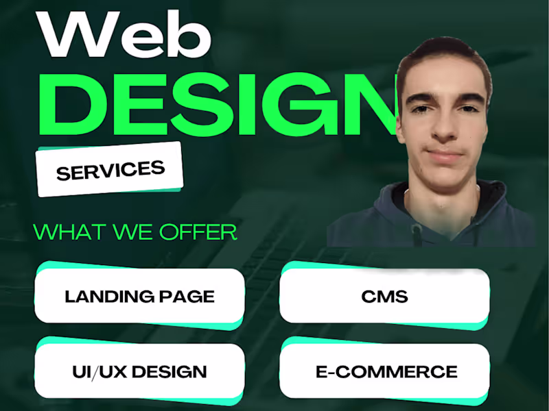 Cover image for Web design services from an expert