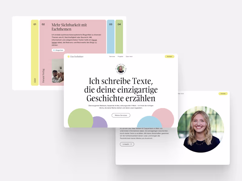 Cover image for Lisa Gschnitzer | Portfolio Website