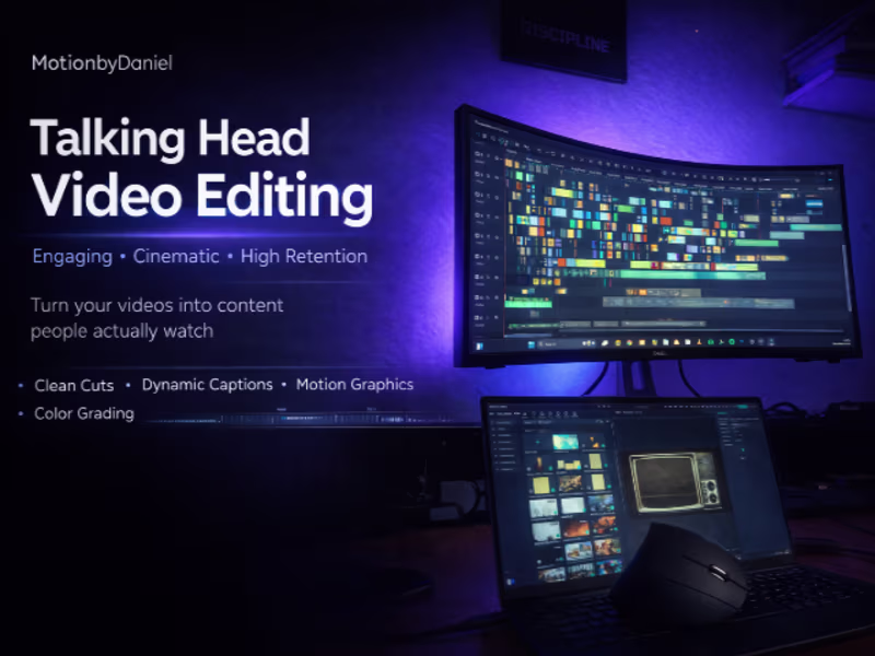Cover image for High-Converting Talking Head Video Editing for Creators & Brands