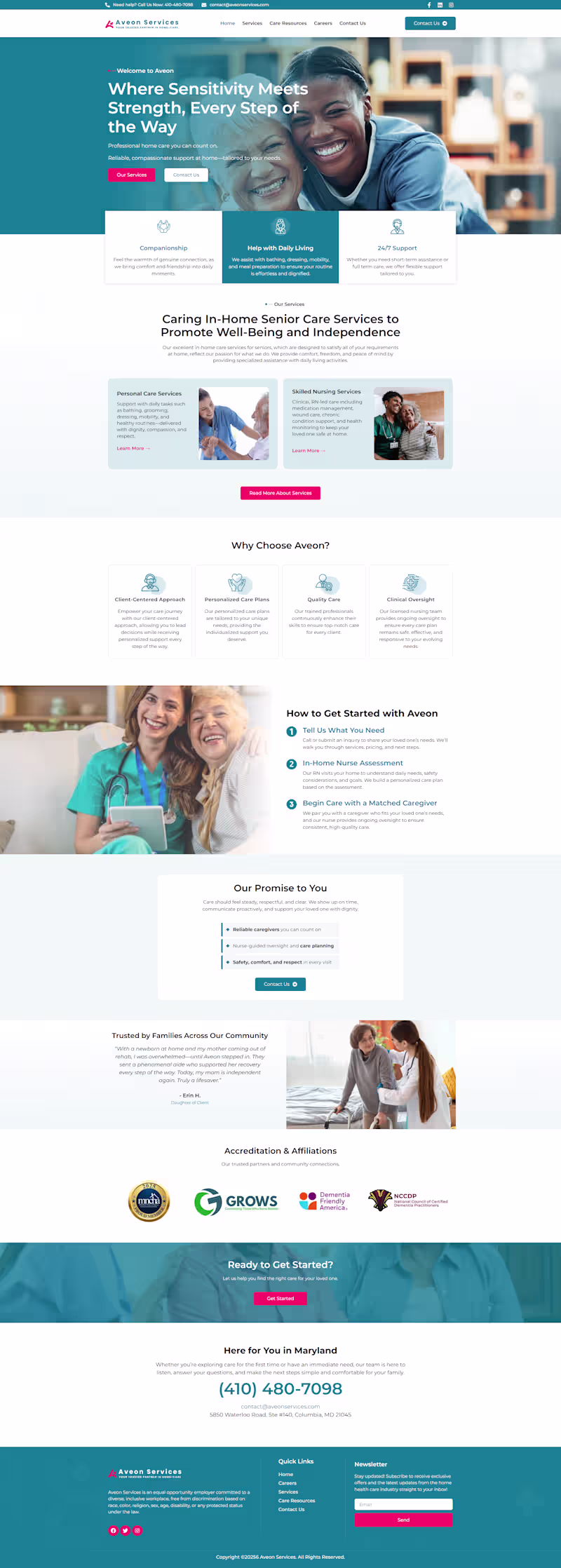 Cover image for Built a home healthcare site