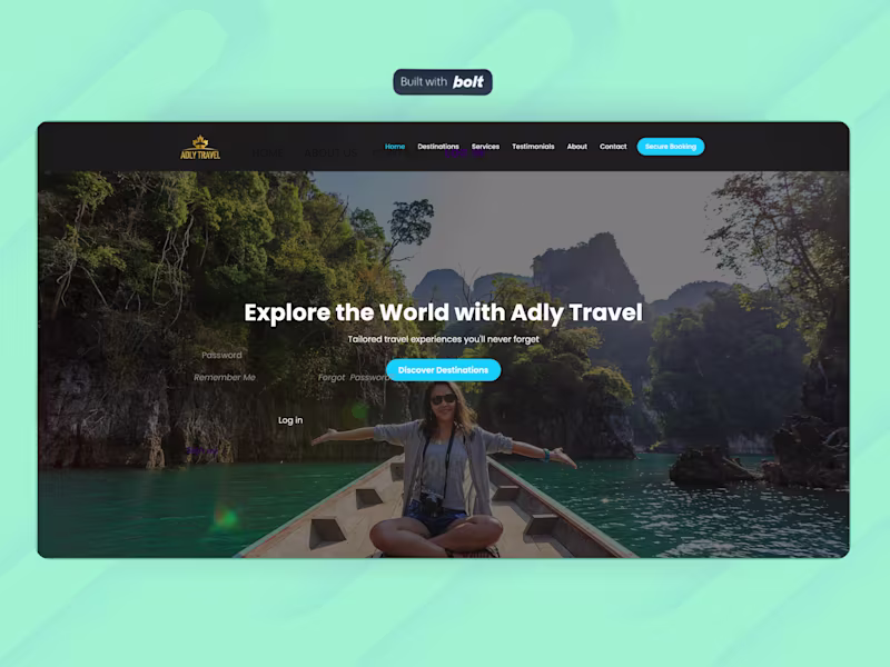 Cover image for Adly Travels Website Redesign & Secure Payment System