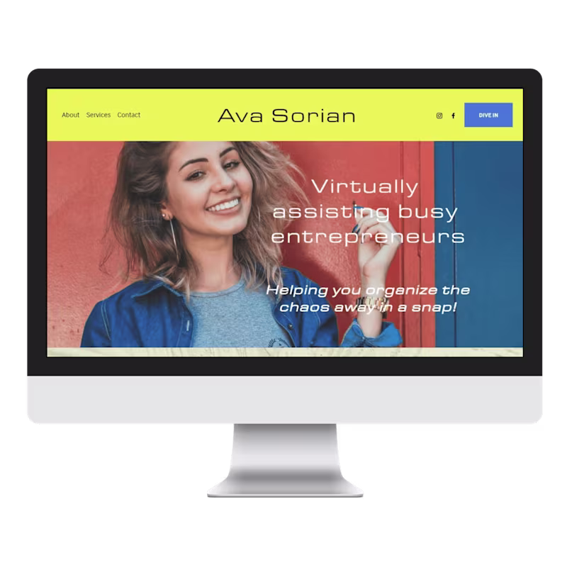 Cover image for Virtual Assistant Website | Ava Sorian Services