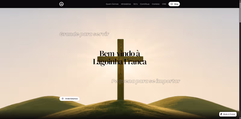 Cover image for Lagoinha Franca Church Website Redesign