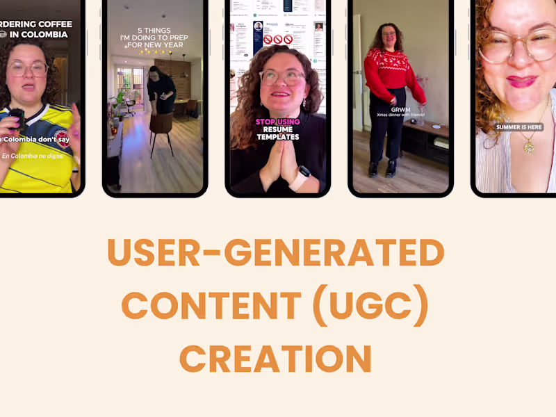 Cover image for UGC Content Creation | English & Spanish