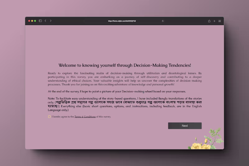 Cover image for A Custom Survey Form