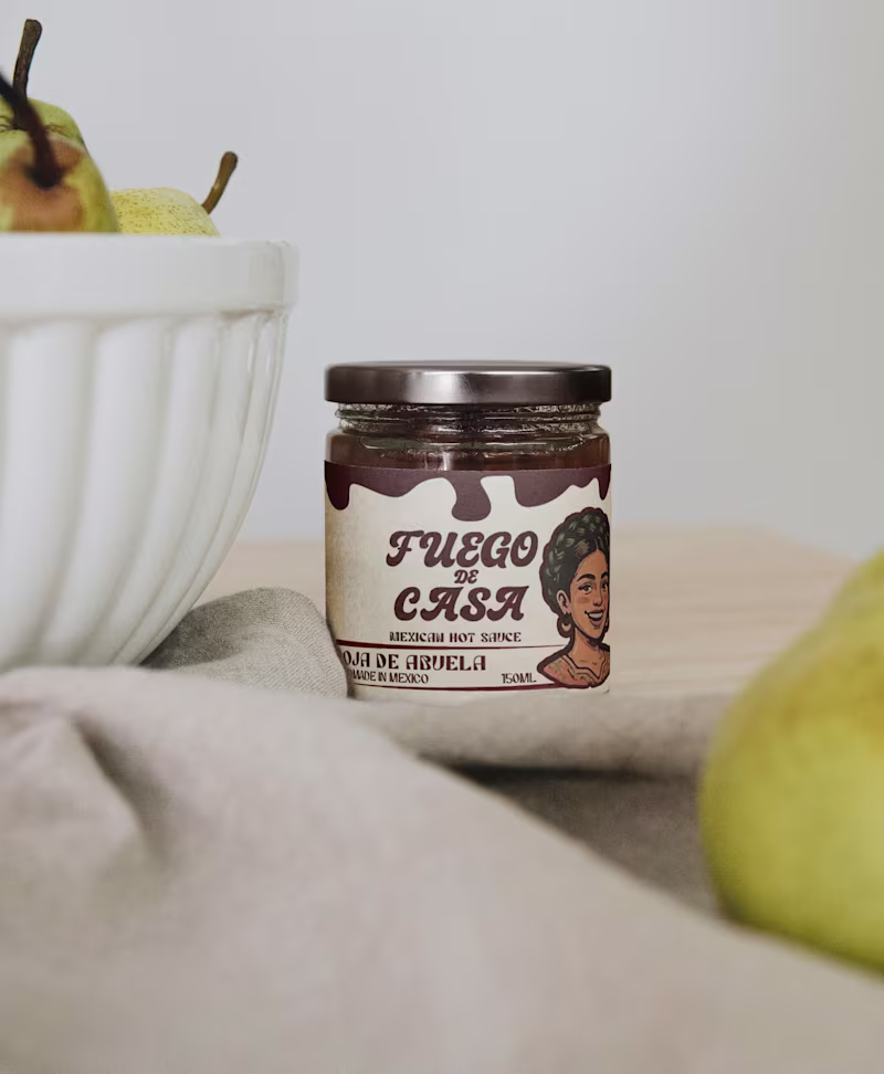 Cover image for FUEGO DE CASA | Mexican Hot Sauce Packaging Design