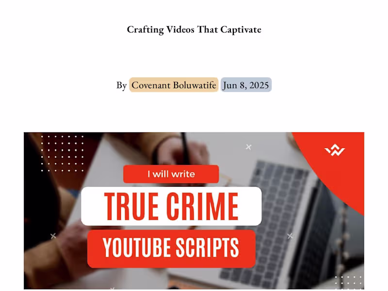 Cover image for THE POWER OF YOUTUBE SCRIPTWRITING