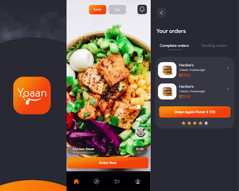 Cover image for Yoaan- Food delivery app