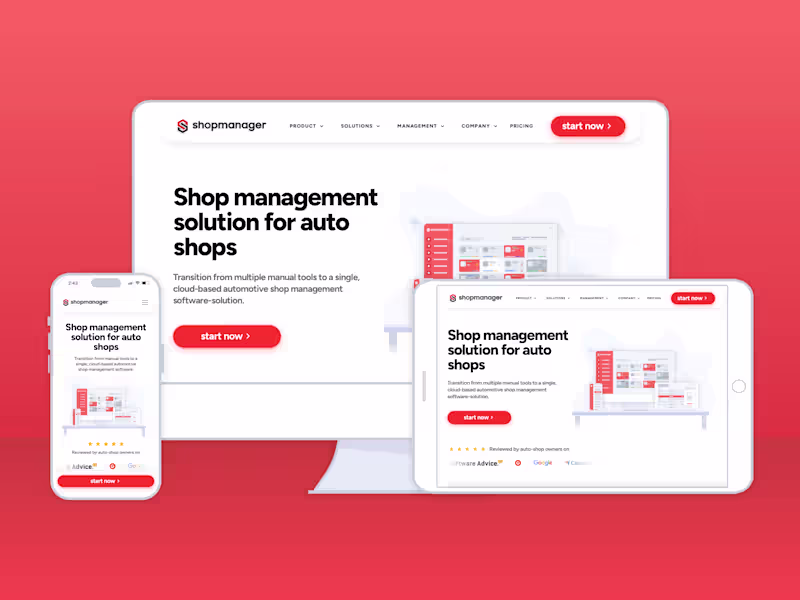 Cover image for Shopmanager Product Website Design