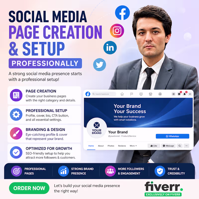 Cover image for Social Media Business pages creation