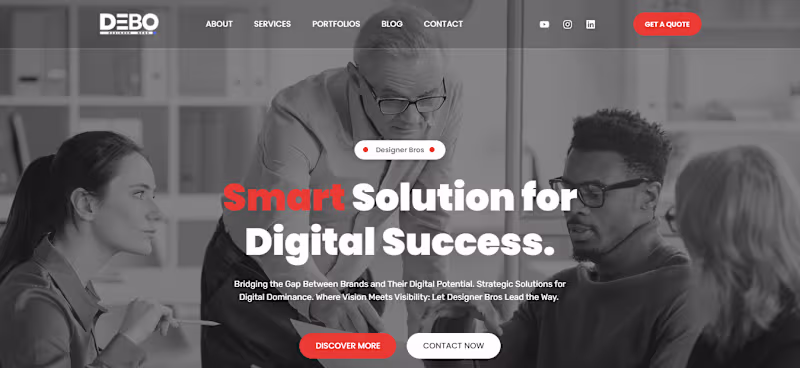 Cover image for Designer Bros - Business Website For Our Brand
