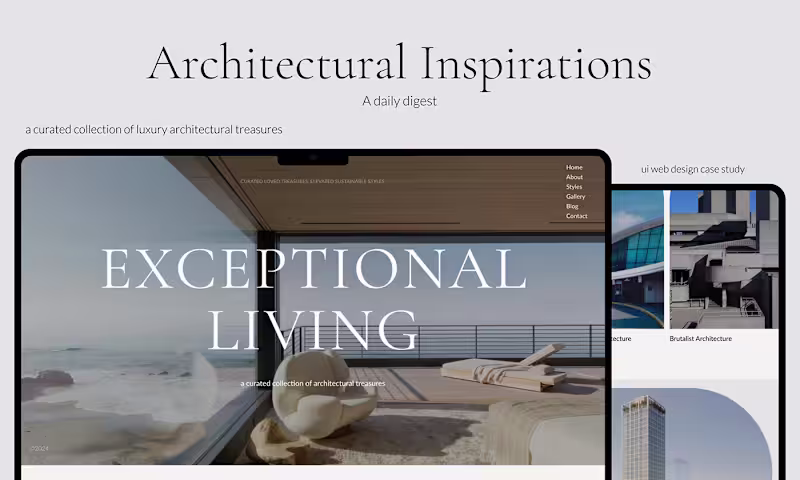 Cover image for UI/UX Design - Architectural Inspirations, A Daily Digest 