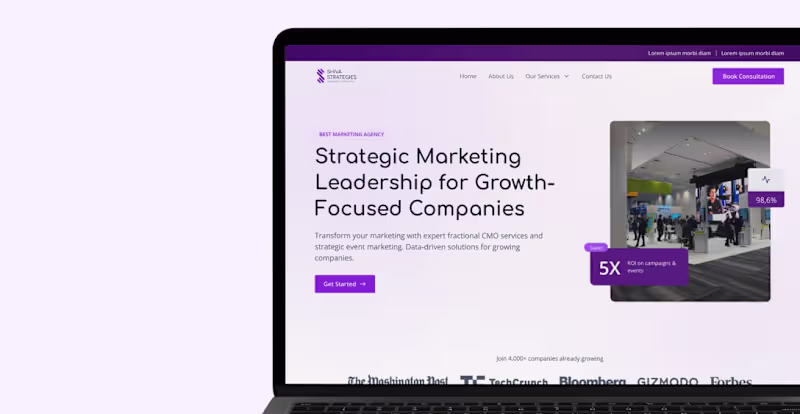 Cover image for Revamping Shiva Strategies' Website for Increased Conversions