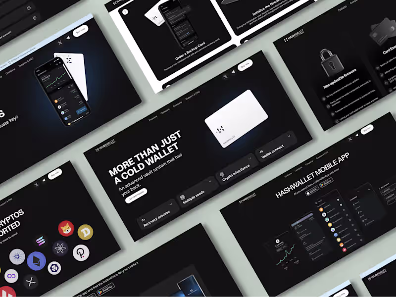 Cover image for Hashwallet Website - The safe crypto wallet you need