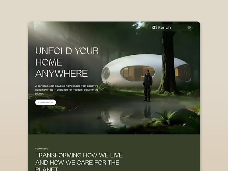 Cover image for Eterrah Landing Page Design