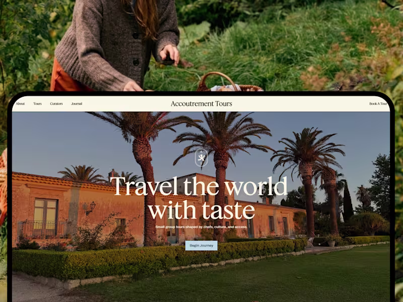 Cover image for Accoutrement Tours Luxury Travel Website