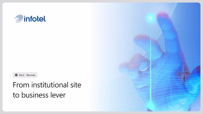 Cover image for From institutional site to business