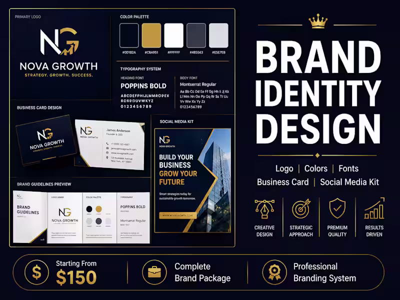 Cover image for Complete Brand Identity Design for Startups and Businesses