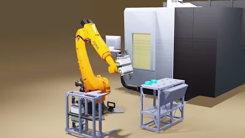 Cover image for 3D Industrial Robotic Arm Animation