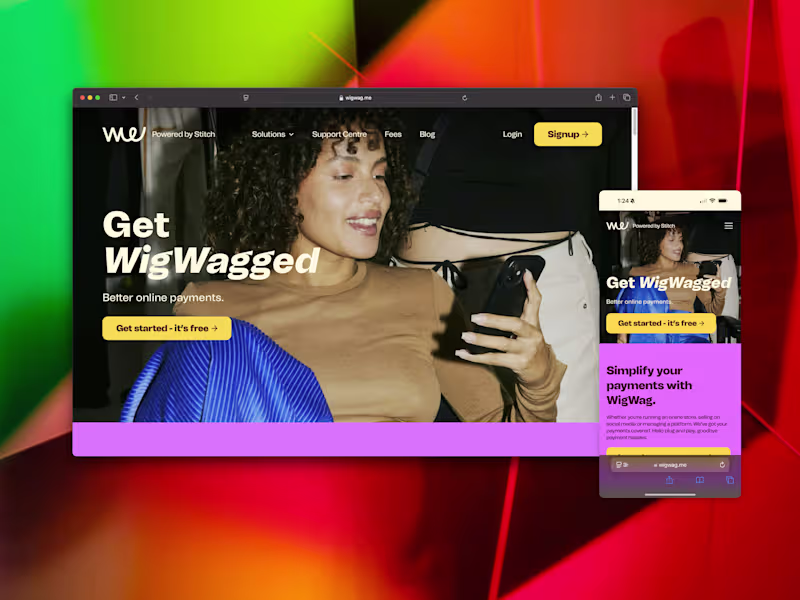 Cover image for WigWag - Website Redesign and Webflow Development