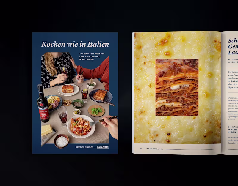 Cover image for Kochen wie in Italien / Editorial Design