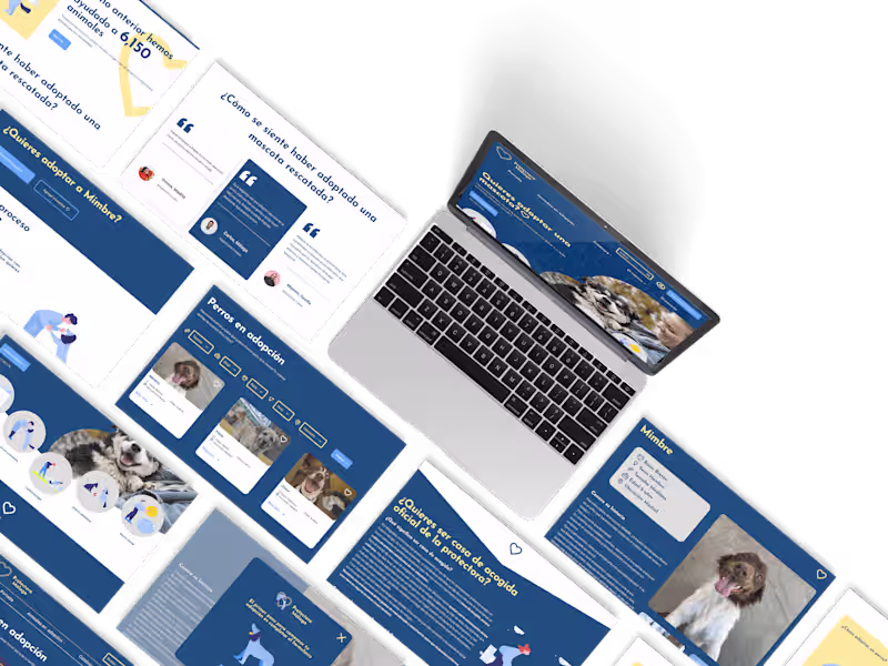 Cover image for Propuesta de rediseño web - Protectora de animales