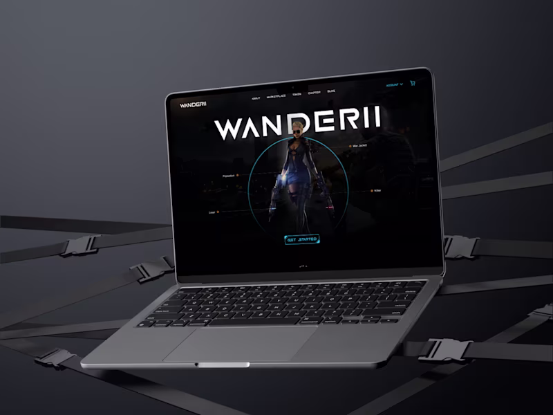 Cover image for WANDERII – Designed a Website for a Gaming Platform