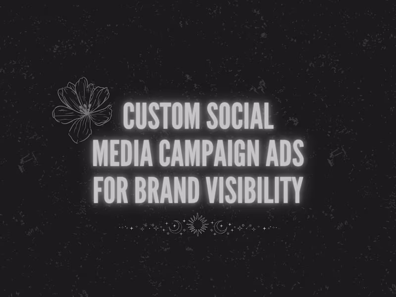 Cover image for Custom Social Media Campaign Ads for Brand Visibility