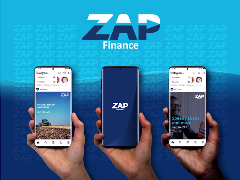 Cover image for ZAP Finance Logo and identity design :: Behance