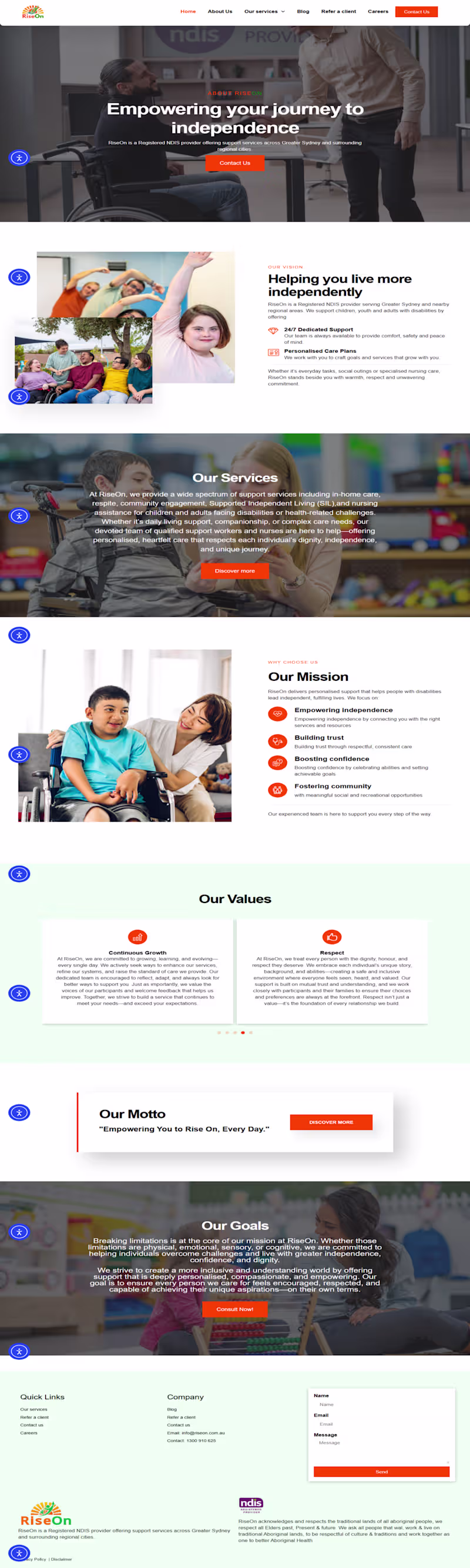 Cover image for Riseon Website Design