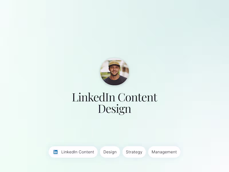 Cover image for LinkedIn Content Design