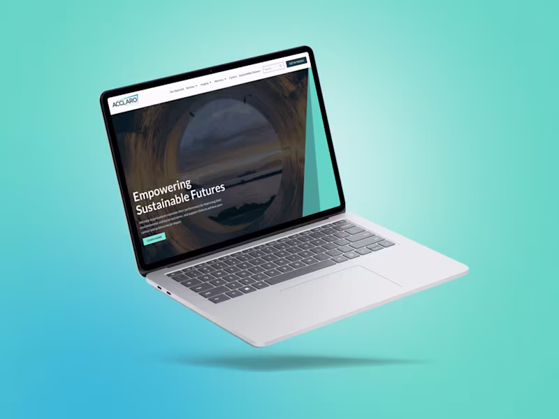 Cover image for Website Redesign for a Sustainability Consultancy Organisation