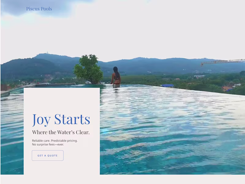 Cover image for A premium pool service business