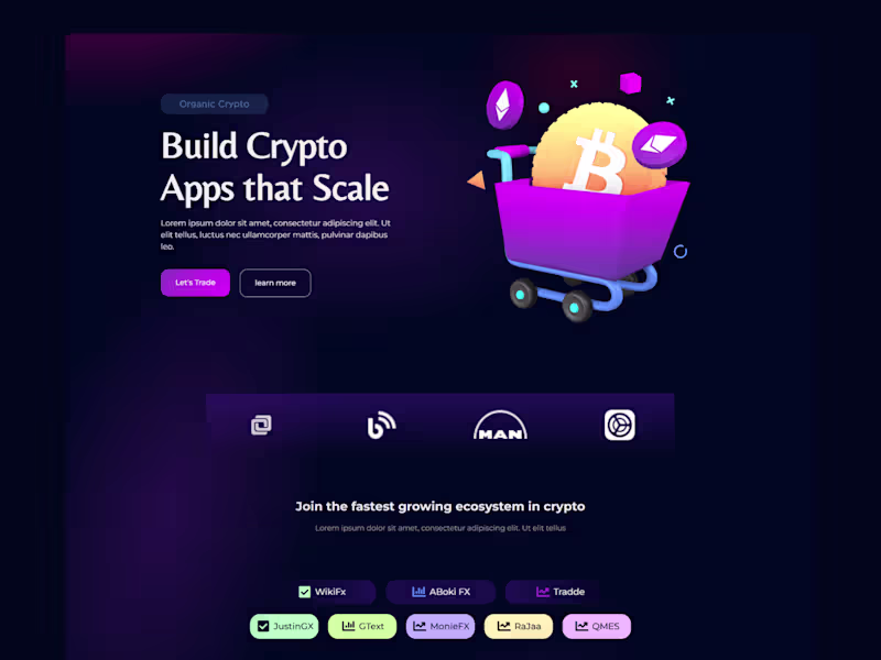 Cover image for Crypto Web3 Landing Page