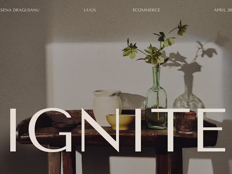 Cover image for IGNITE E COMMERCE WEBSITE