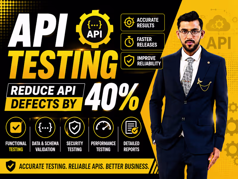 Cover image for I will automate API testing and reduce API defects