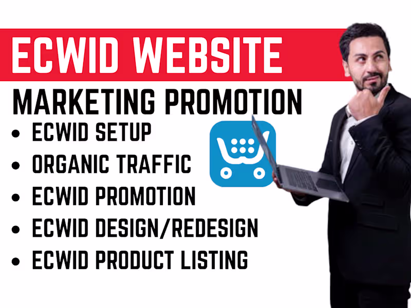 Cover image for I wll do ecwid website promotion marketing store product listing