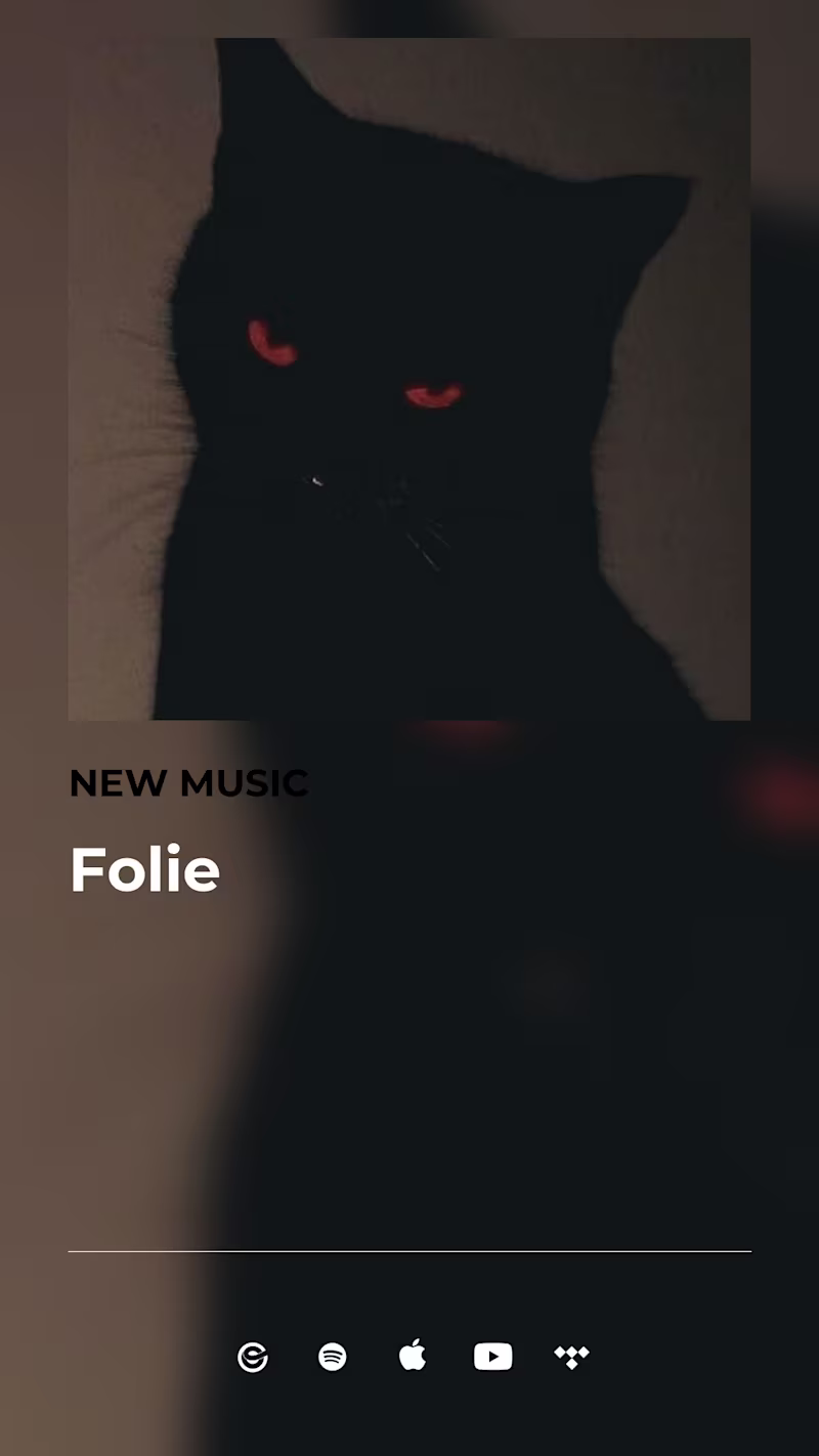Cover image for I will crate a dark urban Spotify Canvas for you music.