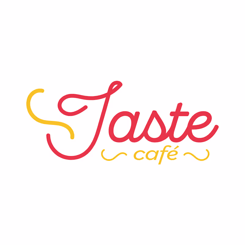 Cover image for Taste Cafe - logo design and Branding project :: Behance