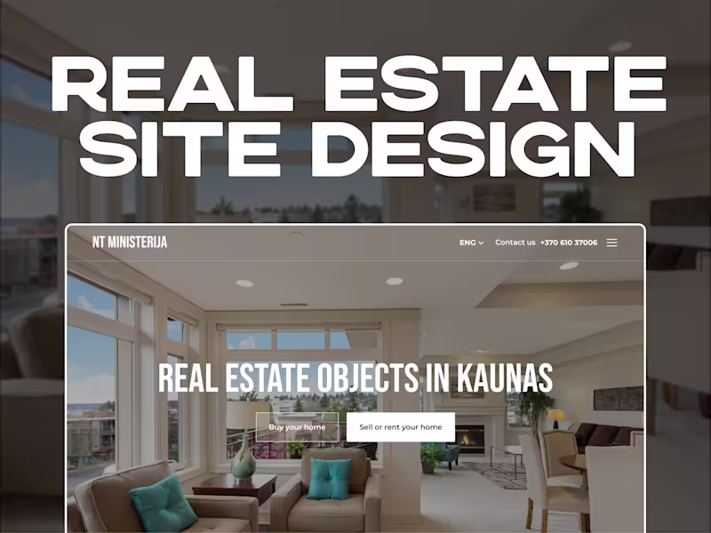 Cover image for Real Estate Website Design