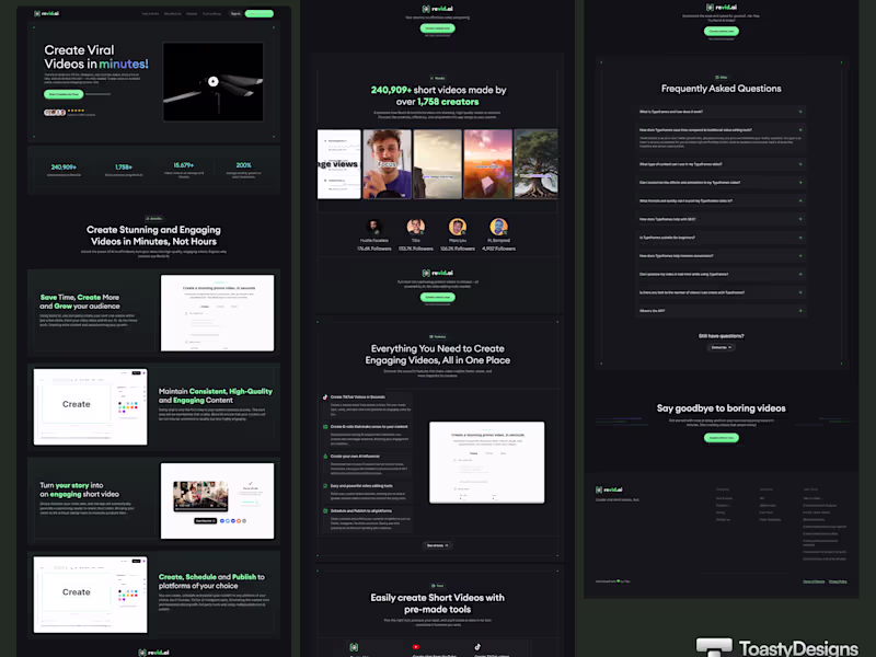 Cover image for Landing page design & development for serious start-up founders