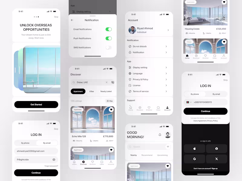 Cover image for Best Real Estate Mobile App - UI Design 2025