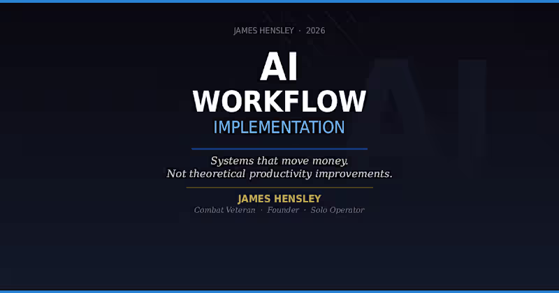 Cover image for AI Workflow Implementation
