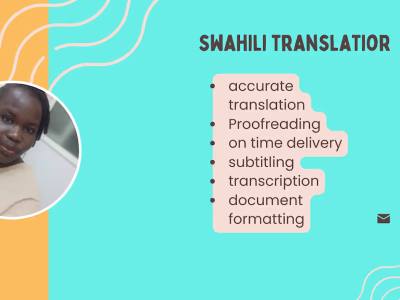 Cover image for Swahili translator