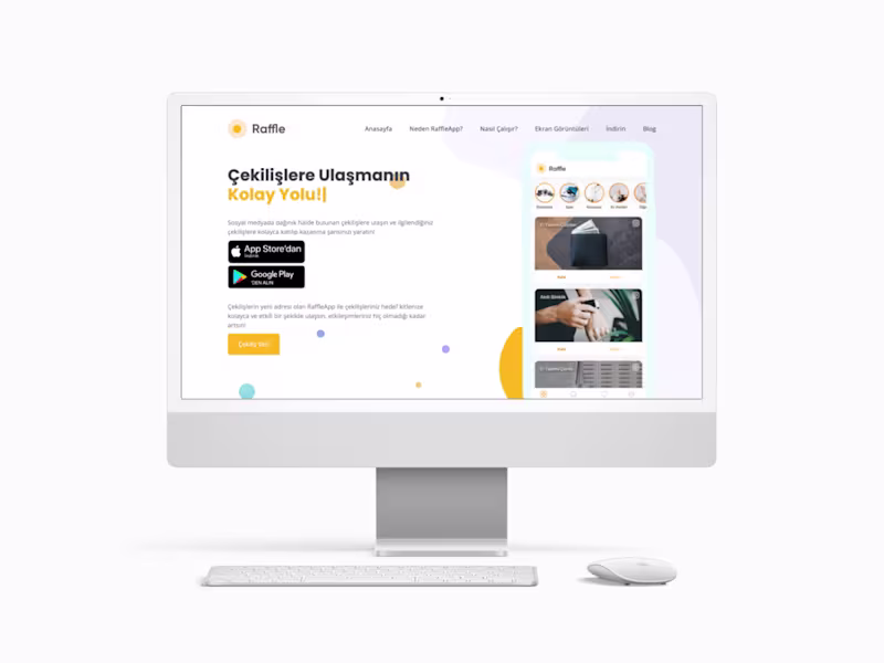 Cover image for Raffle App • Landing Page