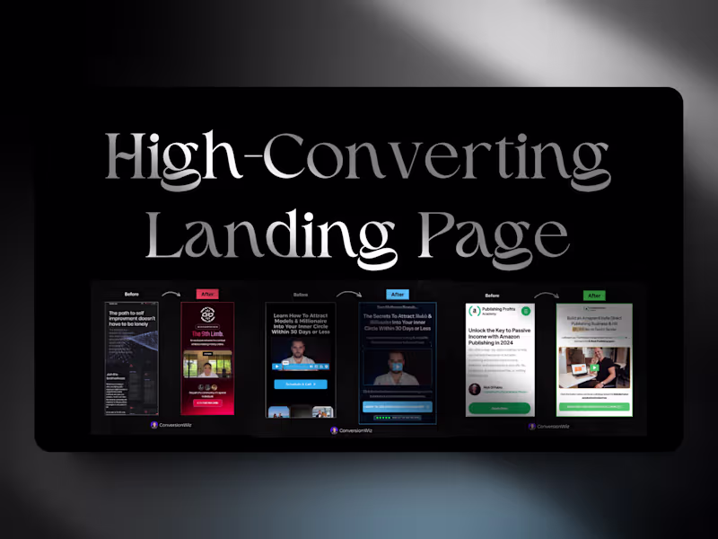 Cover image for High-Converting Landing Page