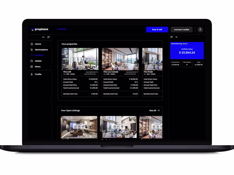 Cover image for Propbase — Web3 Tokenized Real