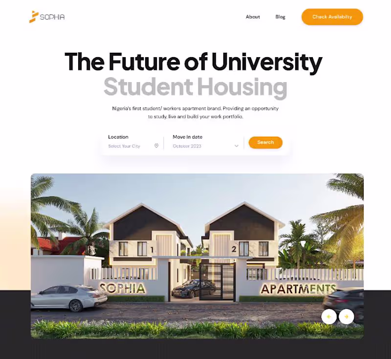 Cover image for Web Designer & Developer at Sophia Living