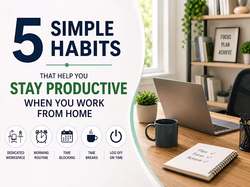 Cover image for 5 Simple Habits for Remote Work Productivity